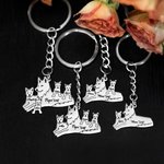Personalisierte Mama Wolf Keychain mit 1-8 Namen Geschenk für Mutter