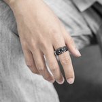 Personalized Greek Mythology Venus Eye Ring