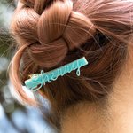 Juego de 3 pinzas acrílicas personalizadas con nombre