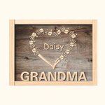 Personalised Canvas Prints Frame with Family Member Names