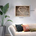 Personalised Canvas Prints Frame with Family Member Names