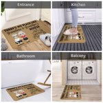 Personalized There's No Place Like Home Doormat Couple Theme Home Decoration Housewarming Birthday Gift for Grandpa Grandma