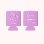 Glacière pour canettes de bière avec carte des États-Unis personnalisée pour mariage