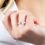 Personalized Fede Ring with Birthstone Gift for Her