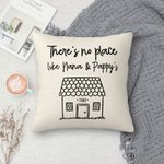 Housse de coussin personnalisée Housse d'oreiller jetable Il n'y a pas de place comme chez soi