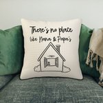 Housse de coussin personnalisée Housse d'oreiller jetable Il n'y a pas de place comme chez soi