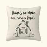 Housse de coussin personnalisée Housse d'oreiller jetable Il n'y a pas de place comme chez soi