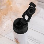 Botella de agua de acero inoxidable de calidad alimentaria con asa y nombre Personalizada Ballet Girl 20oz Regalo de cumpleaños de vuelta al cole para