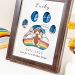 Personalised Rainbow Bridge Pet Memorial Frame