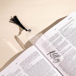 Personalized Clear Acrylic Bookmark with Tassel for Book Lovers