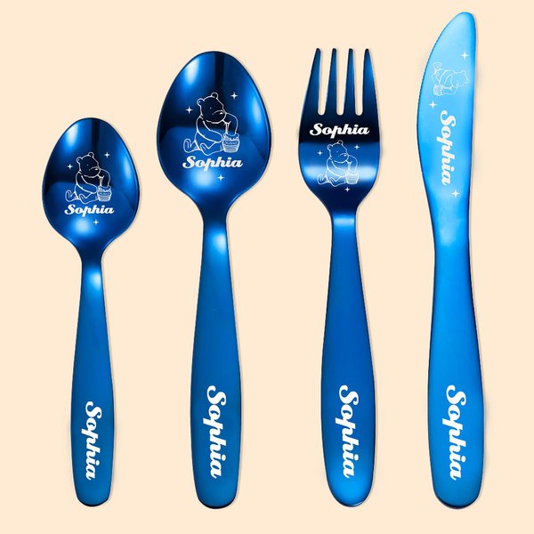 Personalized Classic Winnie the Pooh Cutlery Gift Set