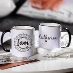 Personalisierte Ich bin Inspiration Keramik Camping Becher mit Namen