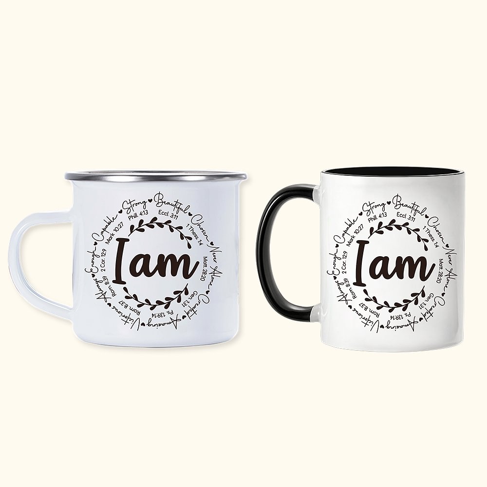 Personalized I am Inspiration Ceramic Camping Mug with Name CALLIE