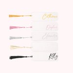 Personalized Clear Acrylic Bookmark with Tassel for Book Lovers