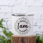 Personalisierte Ich bin Inspiration Keramik Camping Becher mit Namen