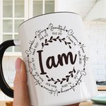 Personalisierte Ich bin Inspiration Keramik Camping Becher mit Namen