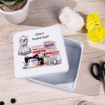 Personalized Metal Sewing Storage Tin with Painted Sewing Machine Gifts for Tailor