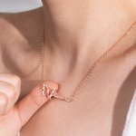 Personalisierte Geburt Monat Schmetterling Name Halskette Schmuck