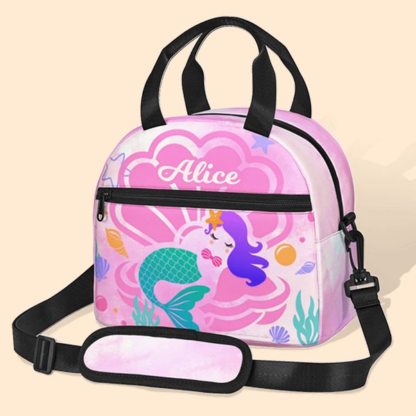Personalized Mermaid Lunch Bag for Kids