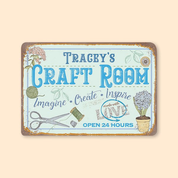Segno personalizzato del nome della stanza dell'artigianato in metallo per artisti scultori Decorazione murale