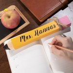 Personlig träpenna Lärarnamnplatta Klassrumsinredning Lärargåva