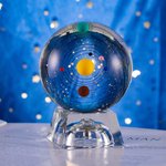 Personalized 3D Solar System Crystal Ball for Family Friends Kids Gift