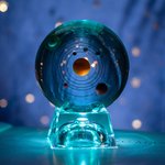 Personalized 3D Solar System Crystal Ball for Family Friends Kids Gift