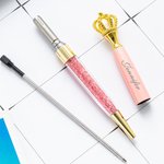 Stylos à bille Couronne personnalisés dans une boîte cadeau - Lot de 2