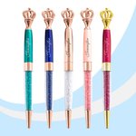Stylos à bille Couronne personnalisés dans une boîte cadeau - Lot de 2