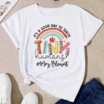 Personalisierte It's A Good Day To Teach Name T-Shirt für Lehrer