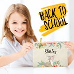 Personalised Fawn Canvas Pencil Bag with Name