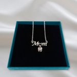 Personalized 100 Languages I love You Photo Projection Mom Necklace