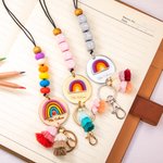 Lanyard personnalisé Pomme mignonne pour badges d'identité pour professeurs Infirmière