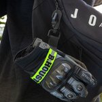 Personalisierte reflektierende Feuerwehrmann Arbeit Handschuh Riemen mit Namen Geburtstag Jahrestag Geschenk für Feuerwehrmann Mann Feuerwehr