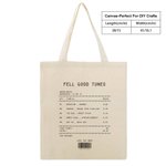 Personalised Love Song Receipt Canvas Reusable Tote Bag