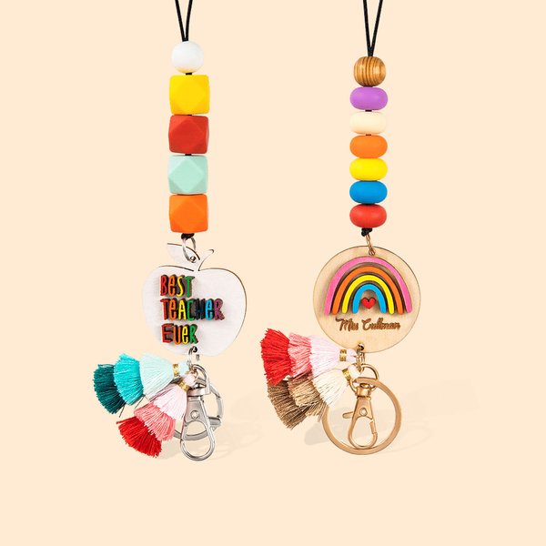 Cute Apple Lanyard for Teachers/Nurse