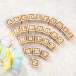 Blocs en bois personnalisés pour nom de bébé Cadeau de douche de bébé Jouet en bois naturel