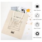 Personalised Love Song Receipt Canvas Reusable Tote Bag