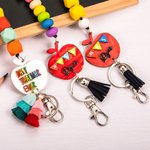 Lanyard personnalisé Pomme mignonne pour badges d'identité pour professeurs Infirmière