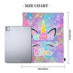 Gepersonaliseerde fantasie eenhoorn schooltas cadeau voor kinderen