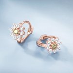 Personalisierte Sterling Silber Hoop-Ohrringe mit Geburtsstein Muttertag Geburtstag Geschenke für sie