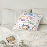 Funda de Cojín Personalizada Costurera Artesana Funda de Cojín Arrojadiza El Alma de Uno se Alimenta con Aguja e Hilo