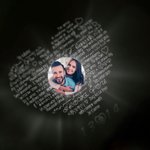 Personalised Irish Celtic Heart Photo Projection Necklace