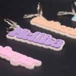 Personalized Acrylic Name Keychain for Backpack Luggage Bag