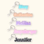 Personalized Acrylic Name Keychain for Backpack Luggage Bag