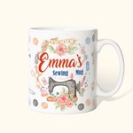 Personalisierte bunte Nähen Crafter Mug Geschenk für sie