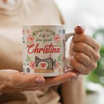 Personalisierte bunte Nähen Crafter Mug Geschenk für sie