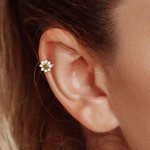 Personalisierte Sterling Silber Hoop-Ohrringe mit Geburtsstein Muttertag Geburtstag Geschenke für sie