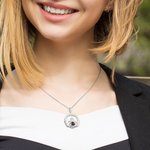 Personalised Irish Celtic Heart Photo Projection Necklace