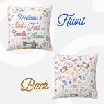 Funda de Cojín Personalizada Costurera Artesana Funda de Cojín Arrojadiza El Alma de Uno se Alimenta con Aguja e Hilo